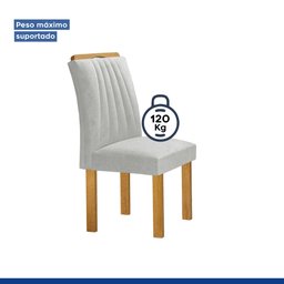 Conjunto Mesa Bella Ripada 120cm com 4 Cadeiras Arizona Tampo Bella com Vidro - 9