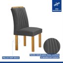 Ver mais imagens de Conjunto Mesa Arizona 120cm com 4 Cadeiras Arizona Tampo Smart Plus com Vidro