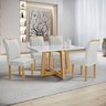 Conjunto Mesa Arizona 120cm com 4 Cadeiras Arizona Tampo Smart Plus com Vidro - 1