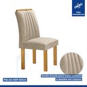 Ver mais imagens de Conjunto Mesa Arizona 120cm com 4 Cadeiras Arizona Tampo Smart Plus com Vidro