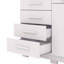 Ver imagem 4 de Cômoda Sapateira Sirius 5 Gavetas 2 Portas - Branco