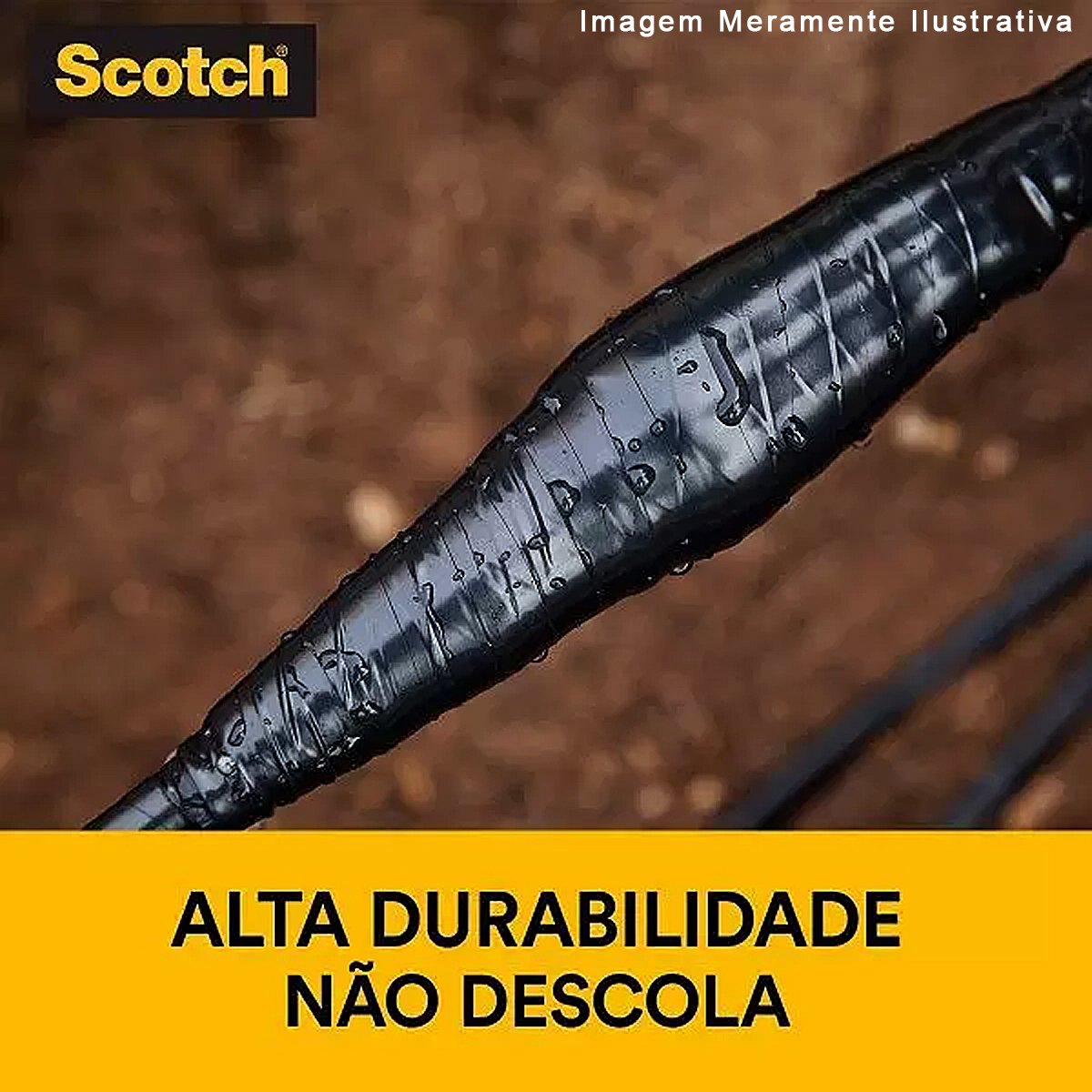 Fita Isolante Scotch 35+ Marrom 19mmx20m 750v 3M Do Brasil - 4