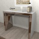 Ver imagem 4 de Aparador Design Diamond VIDRO BRANCO c/ Base interna, inferior e frente espelhado (ESPELHO BRONZE)