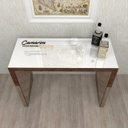 Ver imagem 3 de Aparador Design Diamond VIDRO BRANCO c/ Base interna, inferior e frente espelhado (ESPELHO BRONZE)
