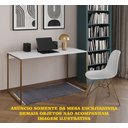 Ver imagem 2 de Escrivaninha Industrial Grécia 120x53 Ferro Dourado Tampo Branco