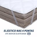 Ver imagem 2 de Pillow Top King 193x203 6cm Macio Antialergico com Elastico Protetor Colchao Conforto Cama