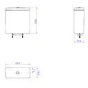Ver imagem 2 de Caixa Acoplada com Acionamento Duo Deca Lk Branco/black Matte