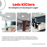 Painel Led Quadrado 36w Embutir 40x40 Bivolt Alumínio | Kiclaro Neutro - 4000k - 6