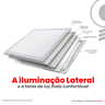 Painel Led Quadrado 36w Embutir 40x40 Bivolt Alumínio | Kiclaro Neutro - 4000k - 4
