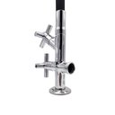 Ver imagem 3 de Torneira Pia Cozinha Tanque Mesa Bancada Duas Saídas Mangueira Flexível Preto Metal Luxo