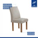 Ver imagem 7 de Conjunto Mesa Arizona 120cm com 4 Cadeiras Canela Tampo Redondo Plus com Vidro