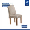 Ver imagem 7 de Conjunto Mesa Arizona 120cm com 4 Cadeiras Canela Tampo Redondo Plus com Vidro