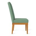 Ver imagem 3 de Kit 8 Cadeiras de Jantar Solana Linho Verde Oliva Base de Madeira - Pallazio