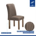 Ver mais imagens de Conjunto Mesa Arizona 120cm com 4 Cadeiras Arizona Tampo Redondo Plus com Vidro