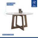 Ver imagem 4 de Conjunto Mesa Arizona 120cm com 4 Cadeiras Arizona Tampo Redondo Plus com Vidro