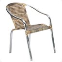 Ver imagem 1 de 1 Cadeira Maresia Aluminio Polido Fibra Sintetica Tr. Simples - Capuccino