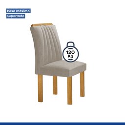 Conjunto Mesa Bella Ripada 120cm com Painel Espelhado Tampo Bella com Vidro 4 Cadeiras Arizona - 9