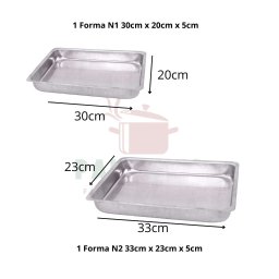 Kit Cozinha 2 Formas N1 N2 com Frigideira 18cm e Fervedor 14cm Antiaderente Alumínio - 5