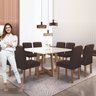 Conjunto Mesa Arizona 135cm com 8 Cadeiras Arizona Tampo Slim Plus com Vidro - 11