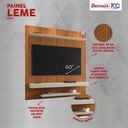 Ver imagem 3 de Painel Leme Tv até 60 Polegadas Pintura Ripado Bechara Off White com Natural