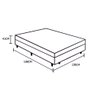 Cama Box Baú Casal King Design Suede Cinza 138x188x41 - 3