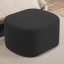 Ver imagem 7 de Kit 2 Puffs Decorativos Orgânico para Living Quarto 70cm Doha W01 Suede Preto - Lyam Decor