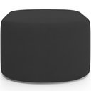 Ver imagem 6 de Kit 2 Puffs Decorativos Orgânico para Living Quarto 70cm Doha W01 Suede Preto - Lyam Decor