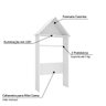 Cabeceira Multifuncional Casinha Milka para Mini Cama-Branco - 3