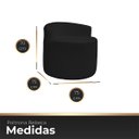 Ver imagem 7 de Kit 1 Poltrona com Sofá Curvo 2 Lugares Feijão Forma Orgânica Bouclé