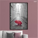 Ver imagem 2 de Quadro Decorativo - Guarda Chuva Torre Eiffel Paris Ct007 Vidro com Impressão Uv - 60x40cm