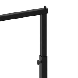 Arara Desfile Comac Modelo Quadrada Simples com Rodízio em Silicone Preto - 4