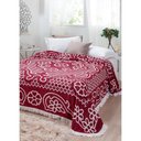 Ver imagem 3 de Colcha Casal Chenille Canelada Bruna Vinho/branco Jolitex