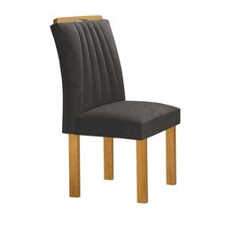 Conjunto Mesa Bella Ripada 120cm com Painel Espelhado Tampo Bella com Vidro 4 Cadeiras Arizona - 12