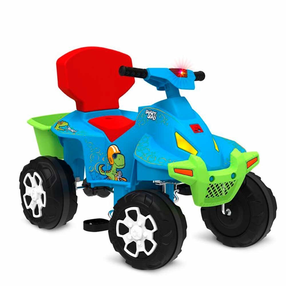 Quadriciclo Infantil - Passeio e Pedal - Smart Quad - Azul - Bandeirante - 4