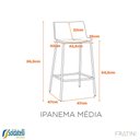 Ver imagem 6 de Banqueta Ipanema Media 86cm Várias Cores - Fratini