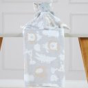 Ver imagem 2 de Manta com Naninha Flannel Estampada para Bebê 75x100 Cinza Elefante