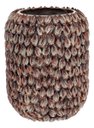 Ver imagem 1 de Vaso Decorativo Enfeite Casa Cerâmica 23x18x18cm Bege