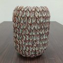 Ver imagem 2 de Vaso Decorativo Enfeite Casa Cerâmica 23x18x18cm Bege