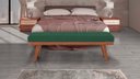 Ver imagem 2 de Puff Decorativo Recamier Madri - Tecido Verde Folha
