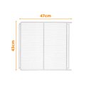 Ver imagem 2 de KIT - 2 Prateleiras Branca Visa VN25/28 VB25/28 VF28 + 8 Ganchos Suporte - Metalfrio