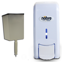 Ver imagem 3 de Dispenser de Sabonete Líquido ou Álcool em Gel Branco New Classic com Reservatório - 40576 - NOBRE