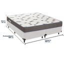 Ver imagem 3 de Cama Box Branco e Colchão Light Espuma D33 Queen Ortobom