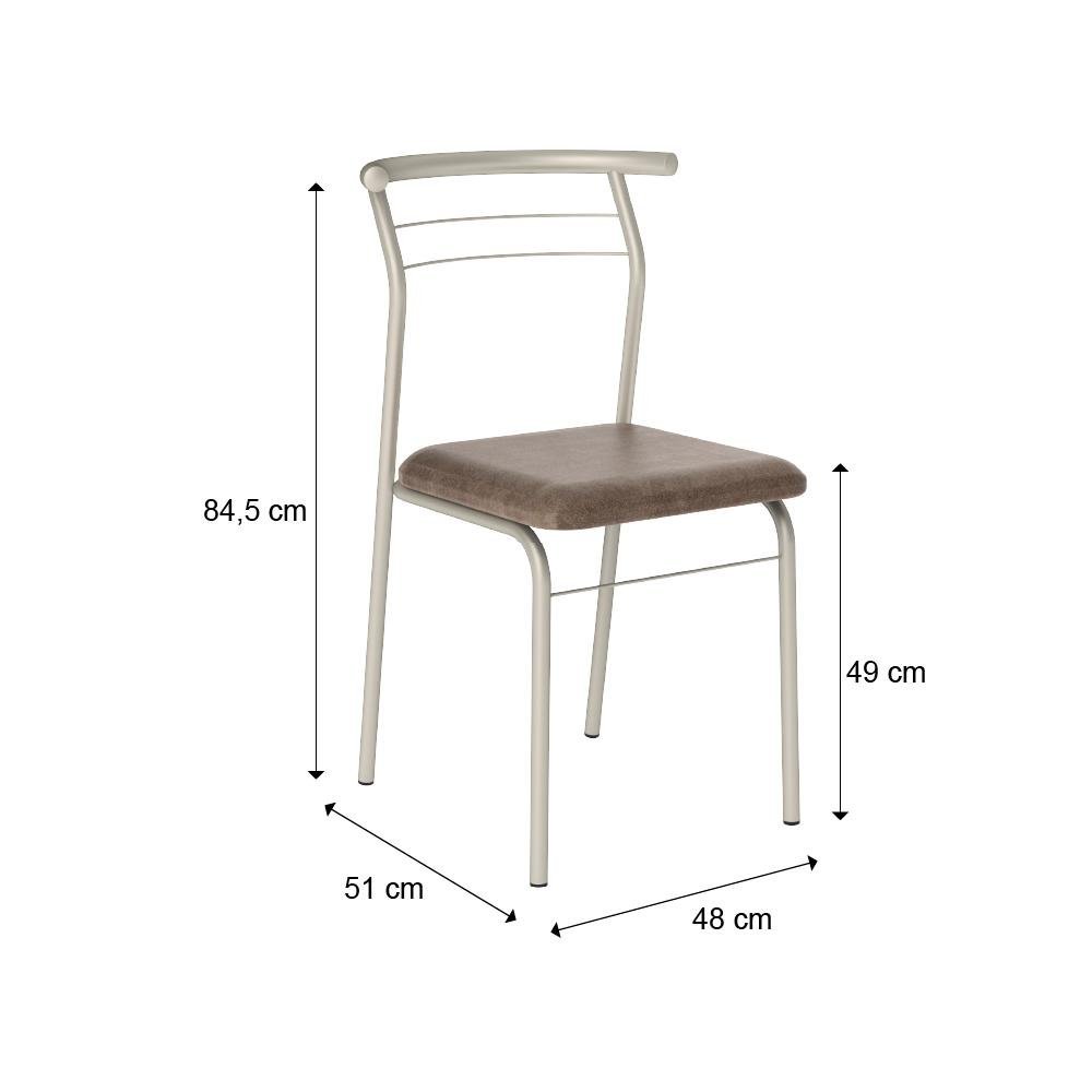 Conjunto Sala de Jantar 6 Cadeiras Santana Carraro Legno - 3