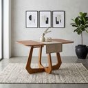 Ver imagem 2 de Mesa de Jantar Bromélia 4 Lugares Retangular MDF 130x80cm Cinamomo Milani Movelaria