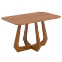 Ver imagem 1 de Mesa de Jantar Bromélia 4 Lugares Retangular MDF 130x80cm Cinamomo Milani Movelaria