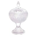 Ver imagem 1 de Potiche Decorativo Cristal com Pé Queen 11x18 Cm Wolff