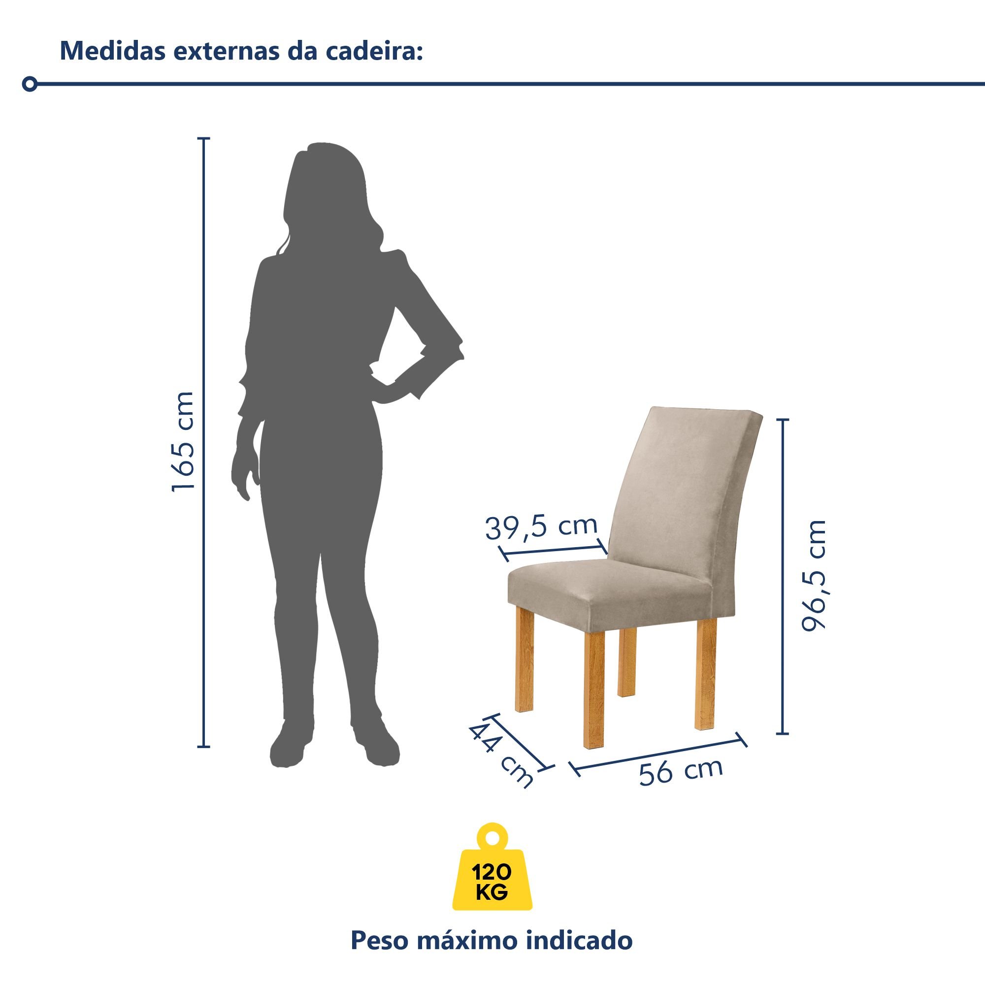 Conjunto Mesa Bella Ripada 120cm com Painel Espelhado Tampo Bella com Vidro 4 Cadeiras Canela - 10