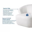 Ver imagem 7 de Poltrona Orgânica Base Giratória e Estofada Zoe Yescasa Bege Off White