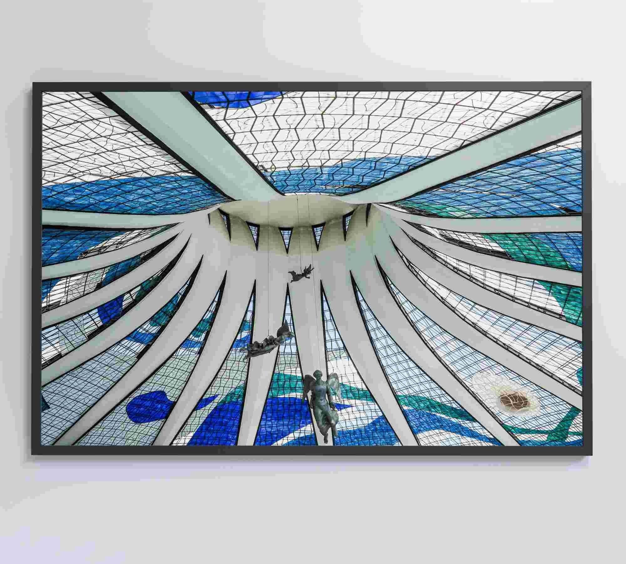 Quadro Catedral de Brasília - 120x80 cm - Vidro Impresso - 5