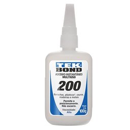 Adesivo Instantâneo 100g Tekbond 200 Alta Viscosidade Tekbond 01 unidade - 1